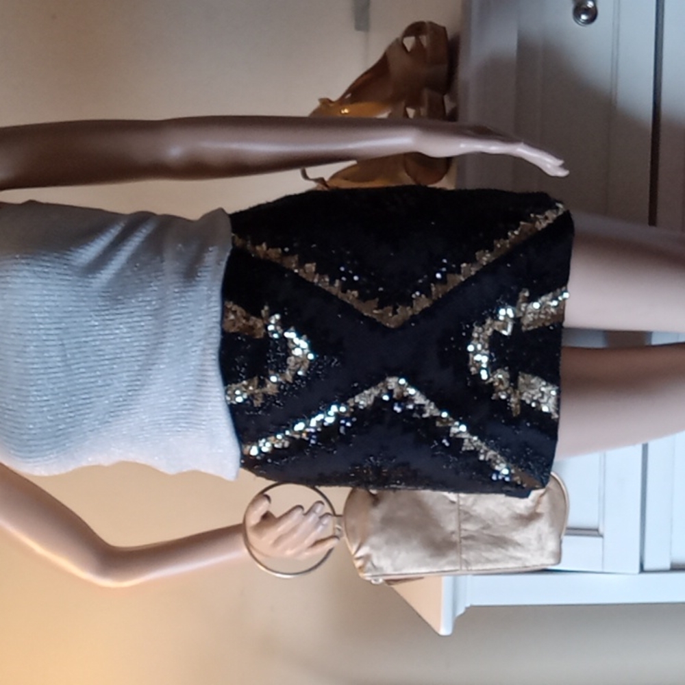 Sequin mini skirt